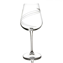 Load image into Gallery viewer, Tipperary Crystal Spiral Cut Red Wine Set Of 6 Glasses 450ml
