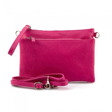 Load image into Gallery viewer, Sara Fuchsia Cross Body Leather Bag
