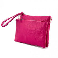 Load image into Gallery viewer, Sara Fuchsia Cross Body Leather Bag
