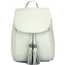 Load image into Gallery viewer, Lockme Backpack in Soft Italian Leather - White
