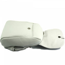 Load image into Gallery viewer, Lockme Backpack in Soft Italian Leather - White
