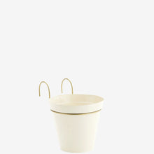 Load image into Gallery viewer, Hanging Iron Planter - Cream
