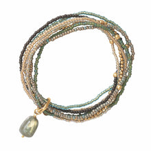 Load image into Gallery viewer, Nirmala Labradorite Gold Colored Bracelet
