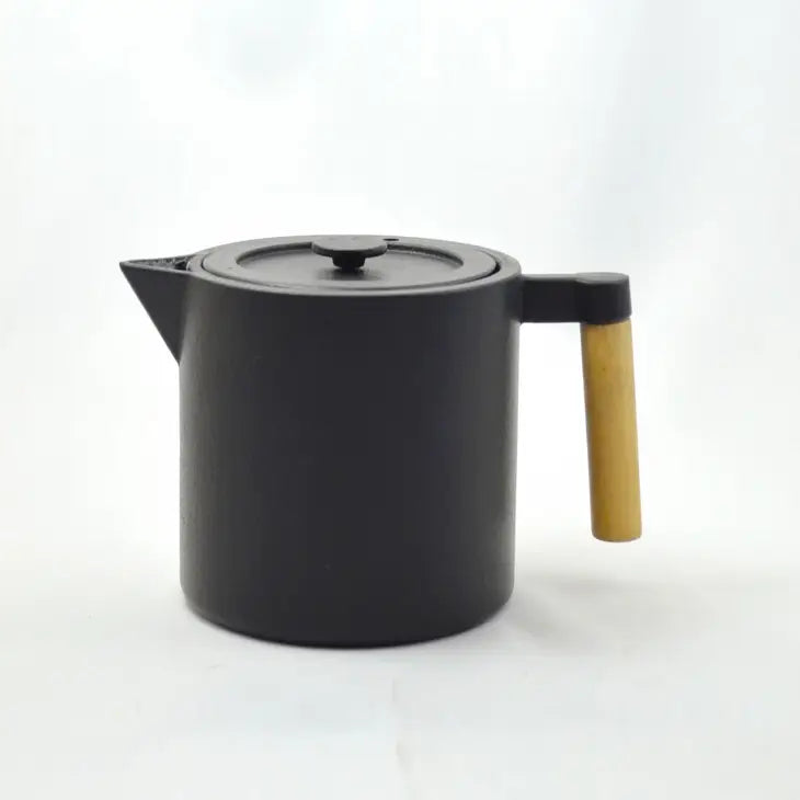 Chiisana 0.9l Cast Iron Teapot, Black