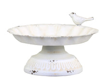 Load image into Gallery viewer, Birdbath on Foot in Antique Cream
