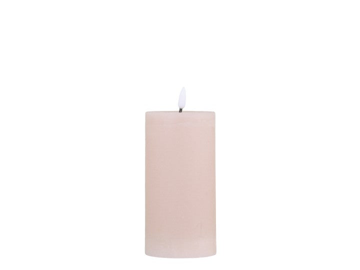 Dusty Rose Pillar Candle LED incl. battery