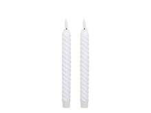 Load image into Gallery viewer, Dinner Candle LED twisted set of 2 pcs
