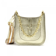 Load image into Gallery viewer, Chloe Gold Leather Cross-Body Bag
