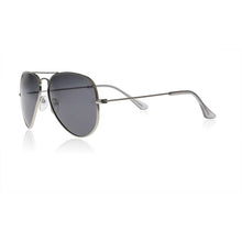 Load image into Gallery viewer, Tipperary Crystal Polarized Aviator Sunglasses Silver Frame
