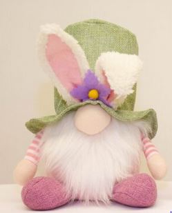 Easter Quirky Gnome with Green Hat 22cm