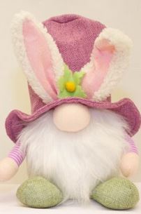Easter Quirky Gnome with Pink Hat 22cm