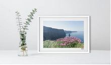 Load image into Gallery viewer, Cliffs of Moher Sea Pinks | Clare | Ireland - Framed A4 Print
