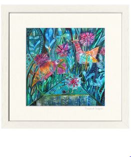 Annabel Langrish - Roof Garden Framed 43 x 43