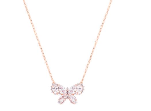 Tipperary Crystal Butterfly Rose Gold Clear Cubic Zircona Pendant