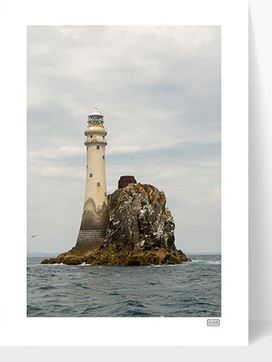Fastnet Rock & Lighthouse - Framed A4 Print