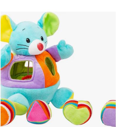 Small Foot Shapes Mouse Plush Toy