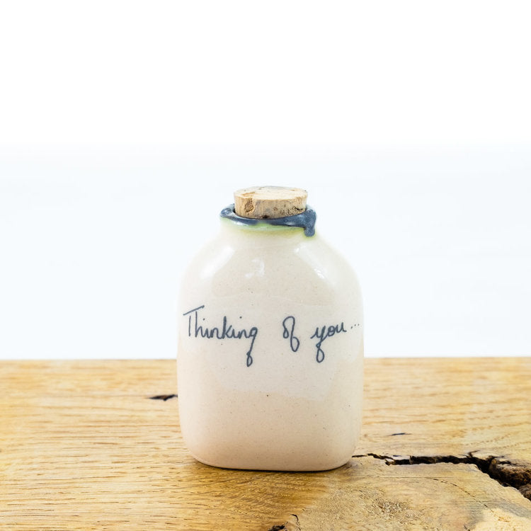 Message on a bottle 'Thinking of You' Small