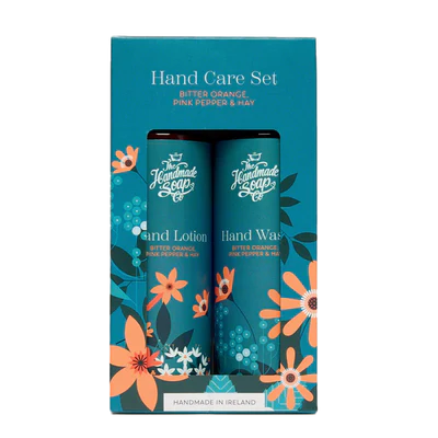 The Handmade Soap Company - Hand Wash & Lotion Set - Bitter Orange, Pink Pepper & Hay