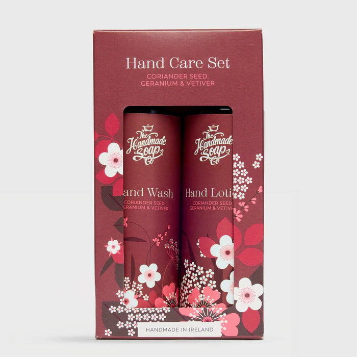 The Handmade Soap Company - Hand Wash & Lotion Set - Coriander Seed, Geranium & Vetiver