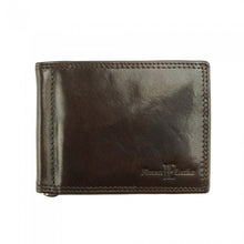 Load image into Gallery viewer, Genuine calfskin Leather wallet Gianni V - Dark Brown
