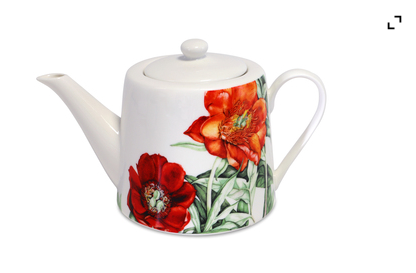 Tipperary Crystal Botanical Studio Peony Teapot