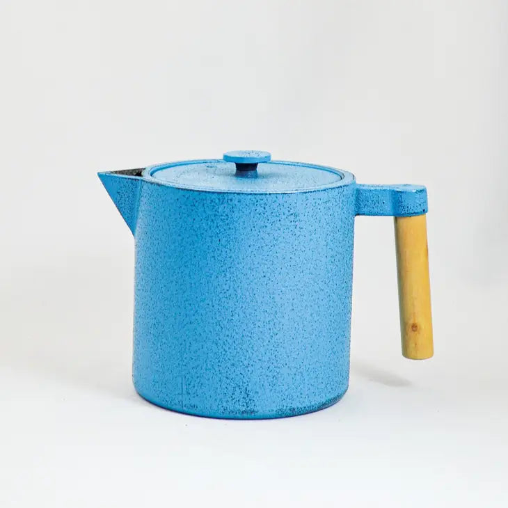 Chiisana 0.9l Cast Iron Teapot, Blue