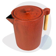 Load image into Gallery viewer, Kohi 1.2 Litre Cast Iron Teapot - Chilli
