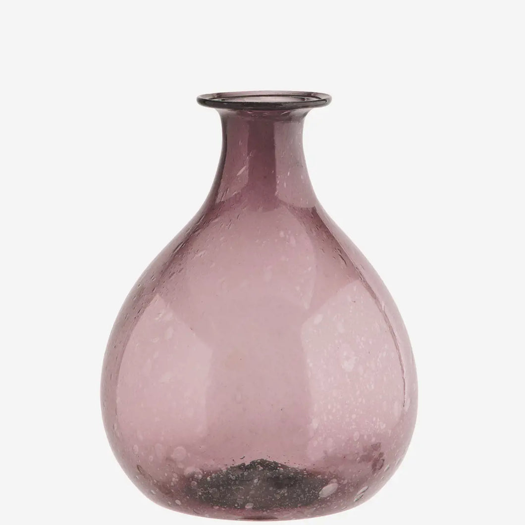 Recycled Glass Vase - Purple