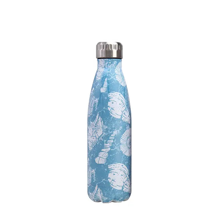 Stainless Steel Reusable Water Bottle – Sea Shells – 500ml