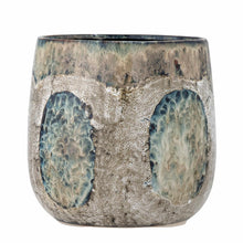 Load image into Gallery viewer, Cophia Flowerpot, Blue, Stoneware
