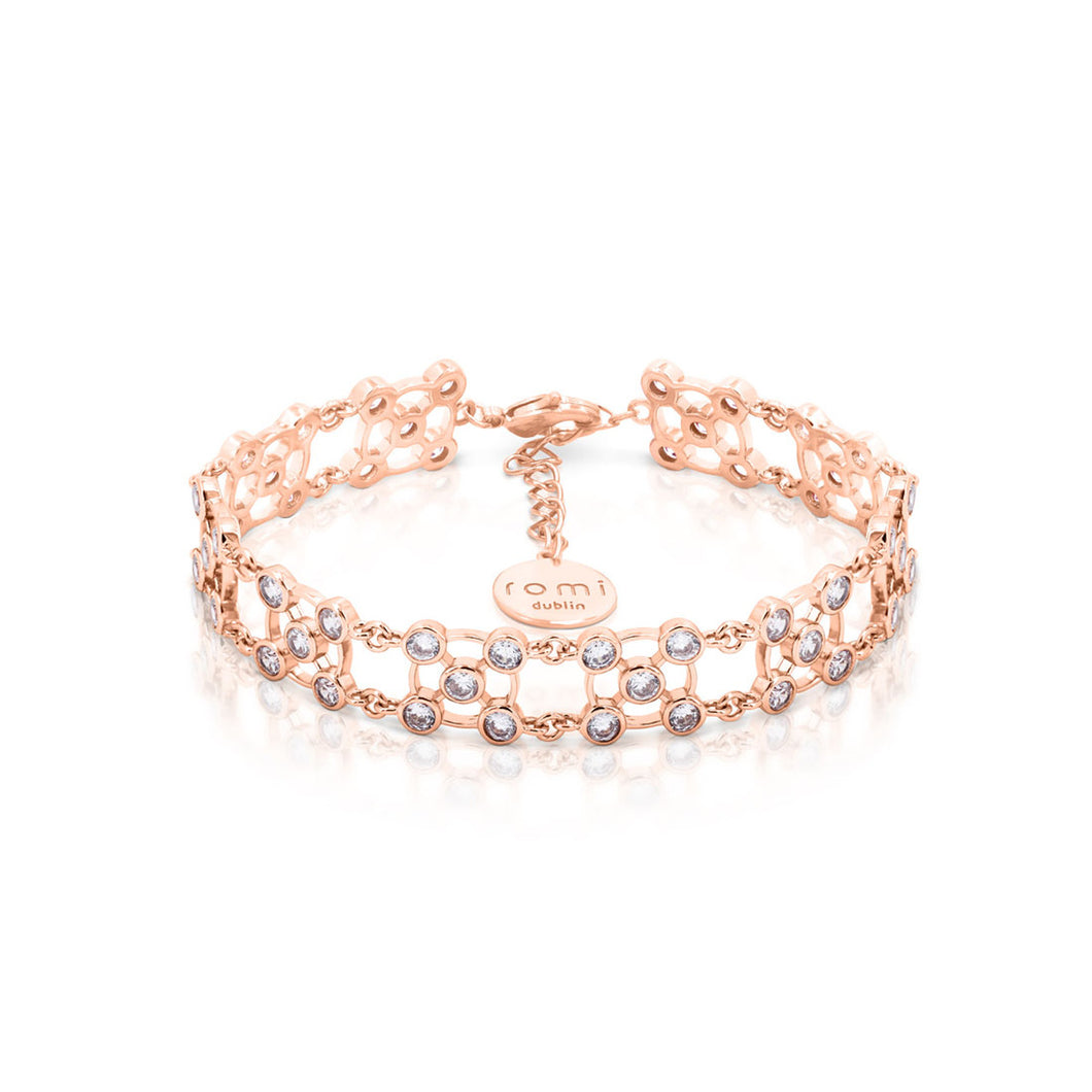 ROMI Dublin Rose Gold Net Bracelet