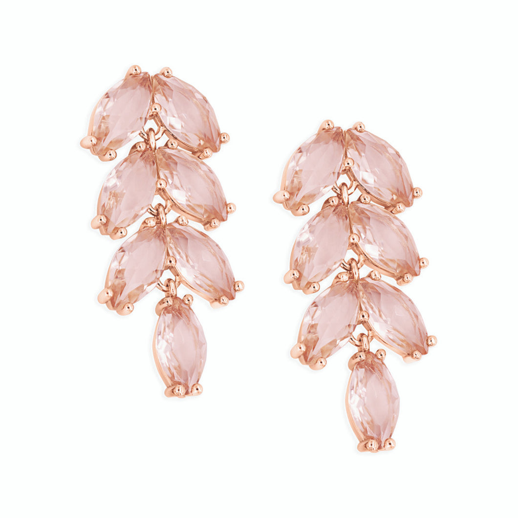 Maureen O'Hara Vintage Leaf Rose Gold Earrings