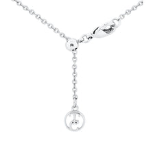 Load image into Gallery viewer, Tipperary Crystal T-Bar Cz Set Circle &amp; Bar Pendant Silver
