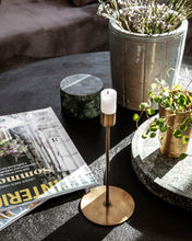 Load image into Gallery viewer, Candle stand in Antique Brass finsh
