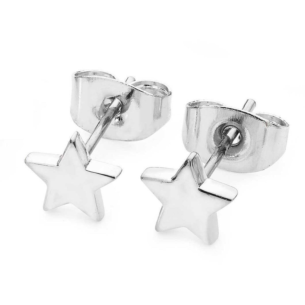 Tipperary Crystal Star Mini Stud Earrings Silver