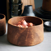 Load image into Gallery viewer, Teak Root Vegatable Bowl
