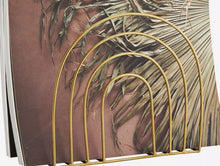 Load image into Gallery viewer, Iron Magazine Rack in Antique Brass
