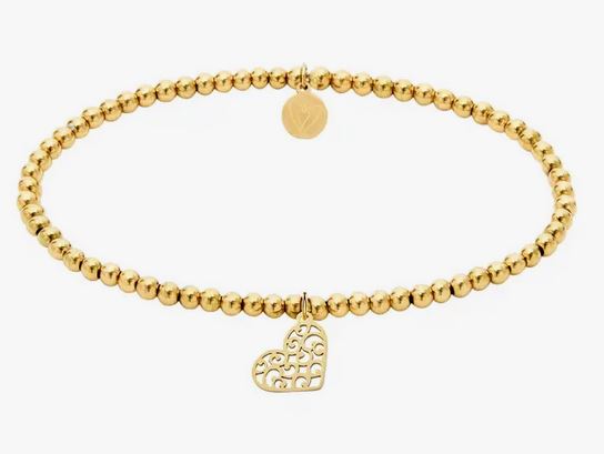 Pretty you - gold plated - heart bracelet