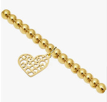 Load image into Gallery viewer, Pretty you - gold plated - heart bracelet
