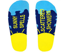 Load image into Gallery viewer, Socksciety Socks - Sunny Spells Scattered Showers
