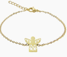 Load image into Gallery viewer, Gold Plated Angel Bracelet
