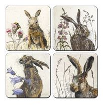 Annabel Langrish - Hares Coaster Set