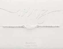 Load image into Gallery viewer, Silver Plated Angel Wing Bracelet
