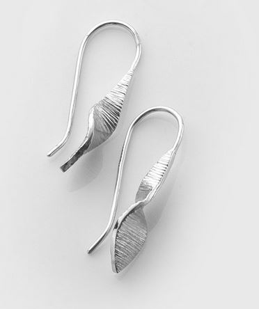 Designer Silver Drop Earrings | Bean Ri