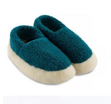 Yoko Wool Azure Siberian Slippers