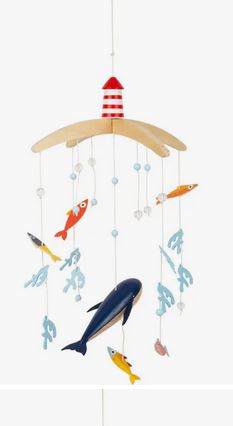Small Foot Wooden Ocean Mobile Nursery Accessory
