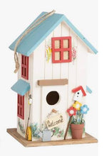 Load image into Gallery viewer, Bird House Villa Villekulla with Blue Roof
