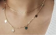 Load image into Gallery viewer, 18k Gold Paper Chain Necklace
