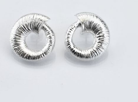 Croi Sliogan Designer Silver Earrings
