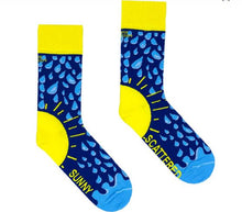 Load image into Gallery viewer, Socksciety Socks - Sunny Spells Scattered Showers
